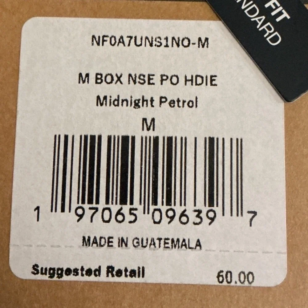 The North Face Midnight Petrol Box NSE Pullover Hoodie Sweatshirt M New With Tag